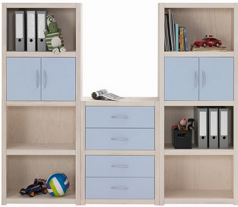 Lifetime Boekenkast Lifetime Kids_kast_boeken_studie_kamer_slapen_white wash_rose_laden_deuren_slk_theo_bot_zwaag_hoorn